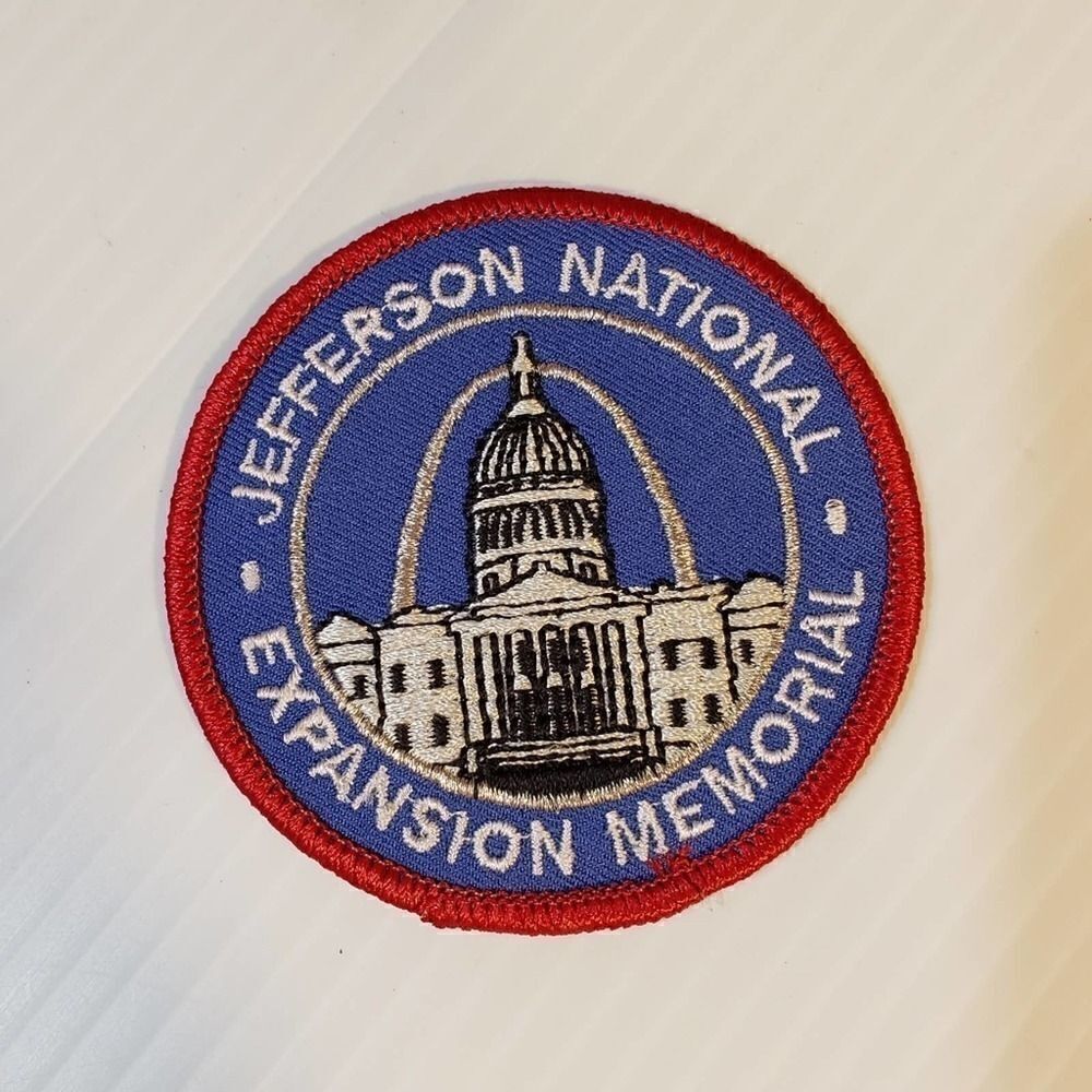 Vintage Iron On Patch Jefferson National Memorial